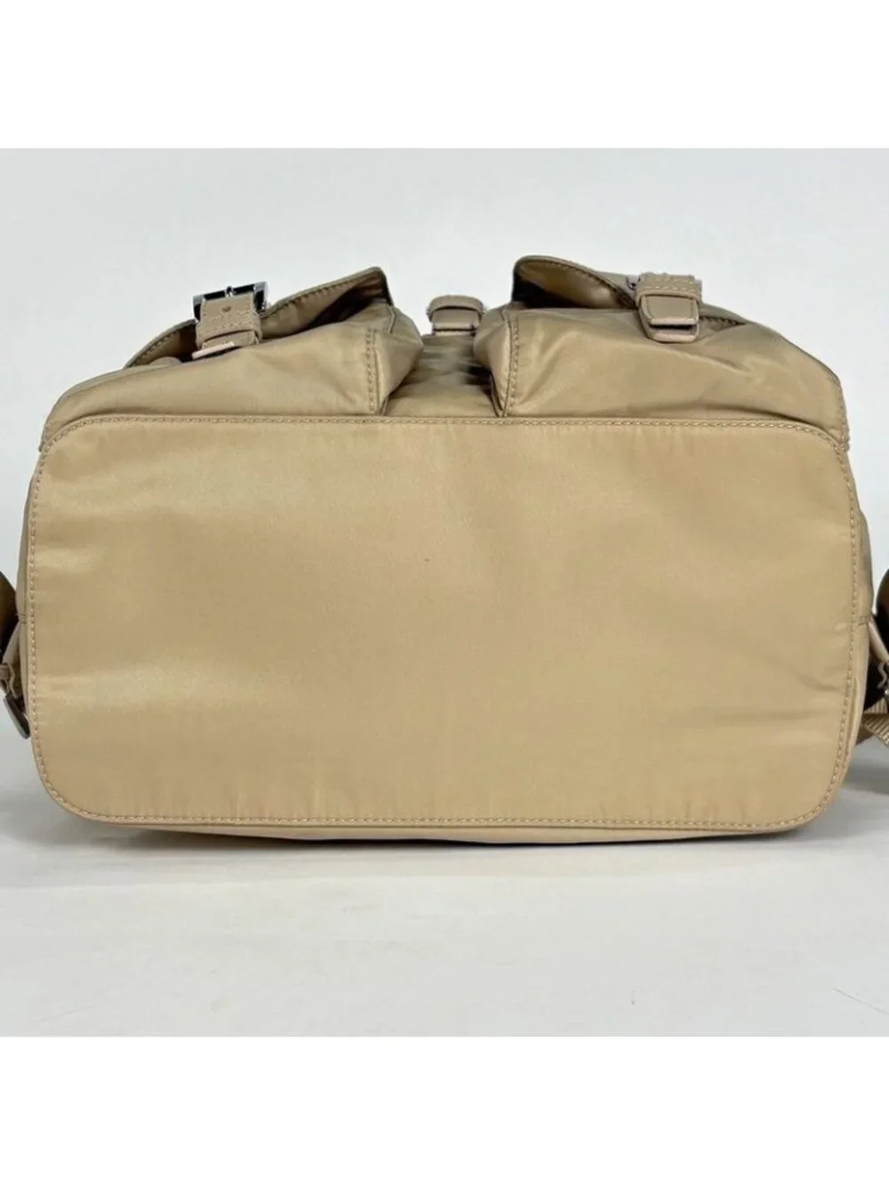 Prada Backpack Nylon Beige - Picture 3 of 10